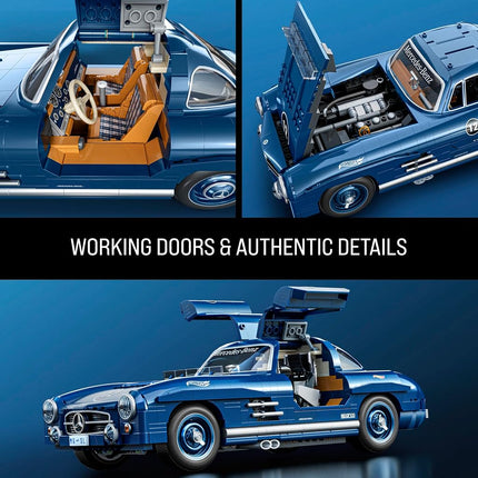 Mattel Brick Shop Hot Wheels Mercedes-Benz 300 SL Building Toy Kit