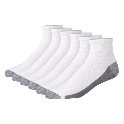 Hanes Men's Casual Socks, White, 12