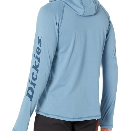 Camisa de protección solar de manga larga Dickies Temp-iq® para hombre, color azul polvoriento, talla grande