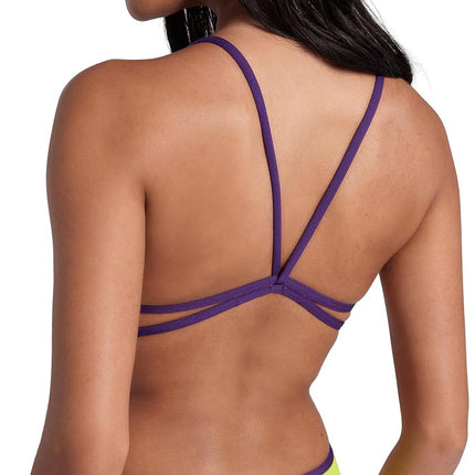 Arena Women's Performance Team Solid Lace Back Swimsuit One Piece Bathing Suit