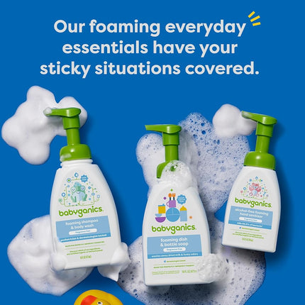 Babyganics Alcohol-Free Foaming Hand Sanitizer, Fragrance Free, 8.45oz Pump Bottle (Pack of 3)
