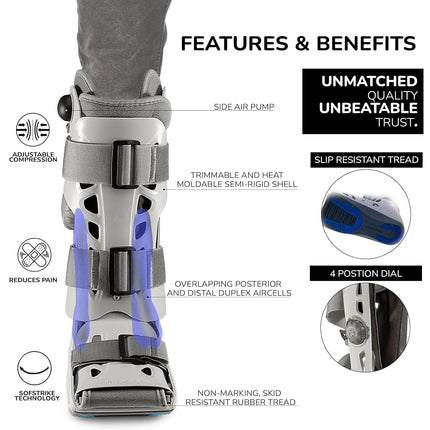 AIRCAST AirSelect Standard Walker Brace/Walking Boot, Small