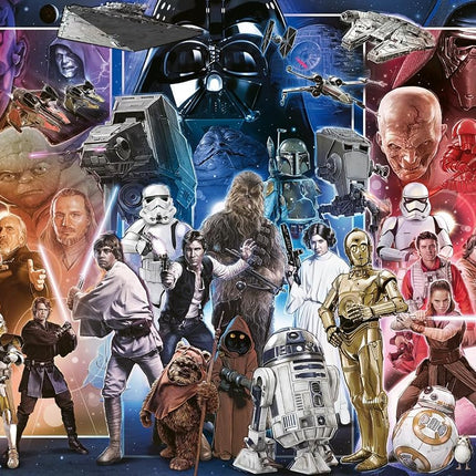 Ravensburger Star Wars Whole Universe 1500 Piece Jigsaw Puzzle | Unique Piece Design | Softclick Technology for Puzzle Enthusiasts