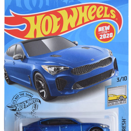 Hot Wheels 2019 Kia Stinger GT, [Blue] 198/250 Fac