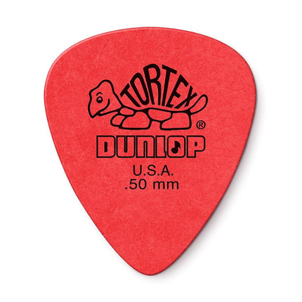 Dunlop 418R Tortex Guitar Picks (pack of 72) - Red 0.50mm