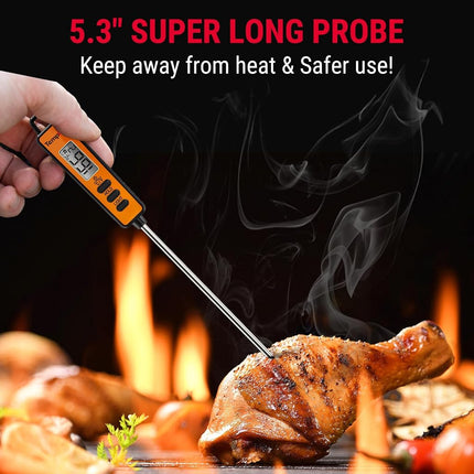 TempPro Infrared Thermometer -58°F~1022°F, Heat Temperature Gun for Cooking, Adjustable Emissivity for Pizza Oven, Griddle,Grill, HVAC, Engine, Meat Thermometer Included(Previously ThermoPro)