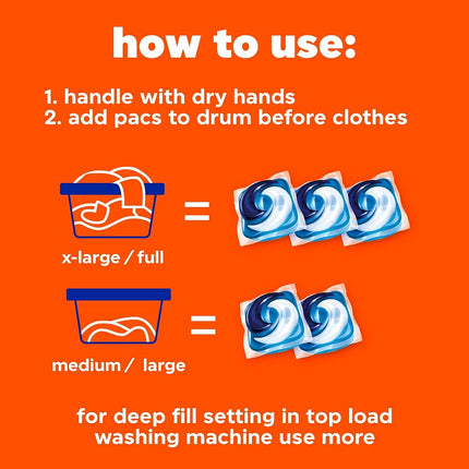 Tide PODS Liquid Detergent Pacs, Spring Meadow, 42 count