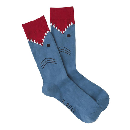 K. Bell Socks mensLeg Eating Animal Novelty Crew S