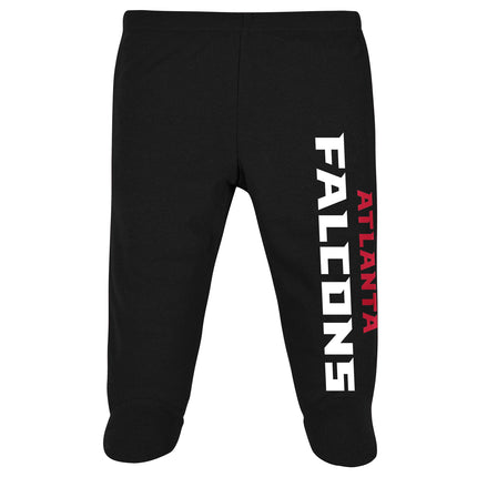 Ensemble 3 pièces pour bébé garçon Gerber NFL (bodysuit, pantalon à pieds et bonnet), Atlanta Falcons, 6-9 mois