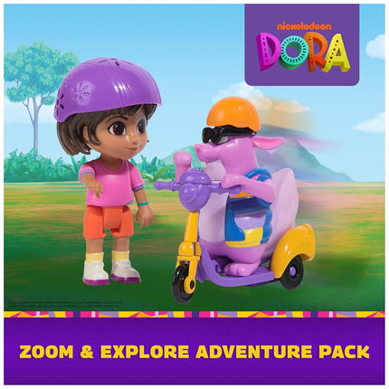 DORA Adventure Pack with Squirrel Tico - Mini Playset with 2 Figures (approx. 9 cm) and an Accessory with Function, for Imaginative Play, for Children from 3 Years