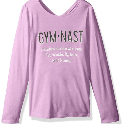 The Children's Place Big Girls Long Sleeve Sport Tee, Violet Twist, XS (4)