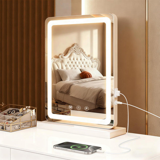 Vanity Mirror with Lights, 13"x17" LED Makeup Mirr