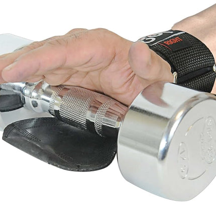 Guantes de levantamiento de pesas Cobra Grips PRO, correas de alta resistencia, alternativa a los ganchos de levantamiento de potencia, para peso muerto con soporte de muñeca acolchado de neopreno ajustable integrado