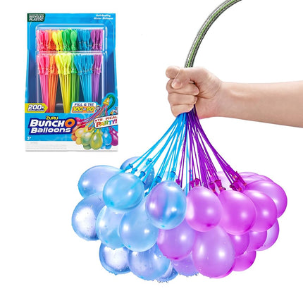 Original Bunch O Balloons Tropical Party 200+ Rapid-Filling Self-Sealing Water Balloons (6 Pack) by ZURU Water Balloon for the Whole Family, Kids, Teens and Adults