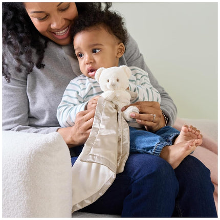 GUND Baby Angel Bear Lovey, Spiritual Teddy Bear Lovey Made from Recycled Materials, Plush Lovey Blanket for Babies and Newborns, White, 12”