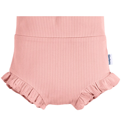 Gerber Baby-Girls 3-Pack Bubble Shorts, Brown/Pink/Garden Floral, 18 Months