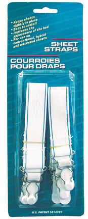 Blue Magic Waterbed Elastic Sheet Straps with Non-