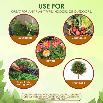 VermisTerra Humus de Lombriz 10 LB Estándar para Plantas - Jardineros - Enmienda de Suelo - Humus - 2.33 Libras