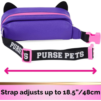 Purse Pets, Savannah Spotlight Belt Bag, Interactive Pet Toy and Crossbody Purse, over 30 Sounds and Light Effects, Kids Toys for Ages 5 and up