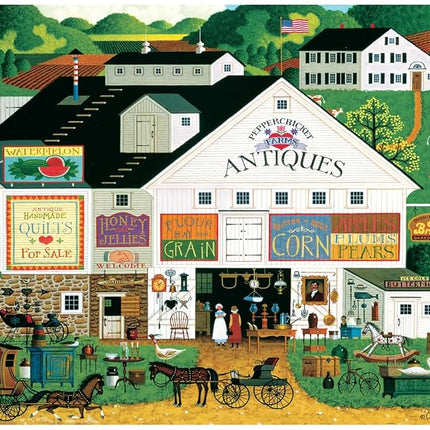 Buffalo Games - Charles Wysocki - Peppercricket Farms - 300 Large Piece Jigsaw Puzzle for Adults - Challenging Puzzle Perfect for Game Nights