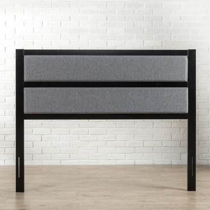 Zinus Modern Studio Upholstered Metal Headboard, K