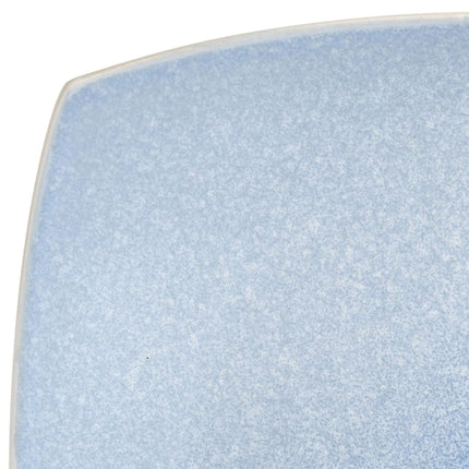 Gibson Elite Soho Lounge Reactive Glaze Stoneware Dinnerware Set, Service for 4 (16pc), Aqua Blue