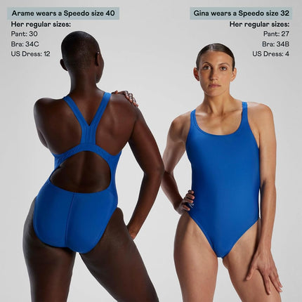 Speedo Womens Prolt Super Pro Solid Adult One Piece Swimsuit, Eco Team Blue, 24 US