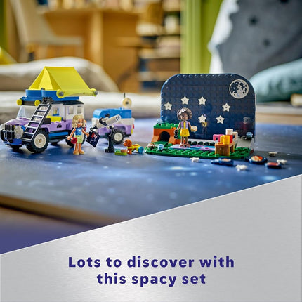 LEGO Friends Stargazing Camping Vehicle Set with 4x4 Car Toy for 7 Plus Year Old Girls, Boys & Kids Featuring Nova and Aliya Mini-Doll Characters, Plus Dog and Hedgehog Animal Figures, Gift Idea 42603
