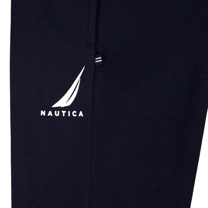 Nautica Boys' Pull-on Fleece Jogger Sweatpant, Drawstring Closure, J-Class Sport Navy, 18-20