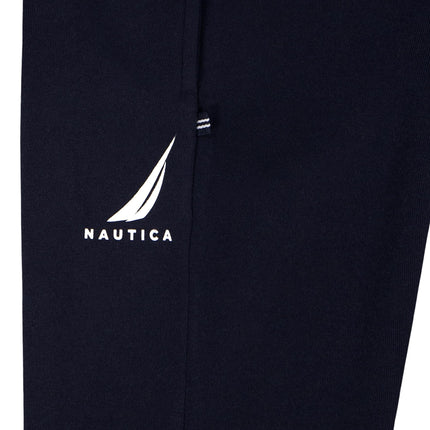 Nautica Boys' Pull-on Fleece Jogger Sweatpant, Drawstring Closure, J-Class Sport Navy, 18-20