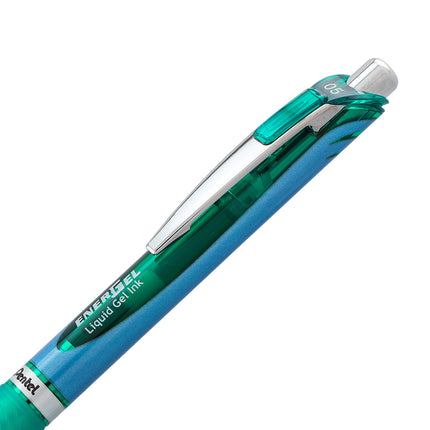 Pentel EnerGel Xm BLN75 0.5mm Green (Pack of 12)