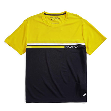 Nautica Men's Navtech Colorblock Tee T-Shirt, Zest
