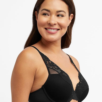 Bali Women's One Smooth U Lace Underwire Bra, Comfort Stretch Full-Coverage Convertible Bra, Sandshell, 38C