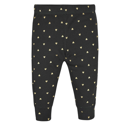 Gerber Baby Girls' Toddler Multi-Pack Premium Pants Leggings, Hearts, 3-6 Months