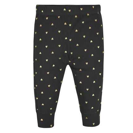 Gerber Baby Girls' Toddler Multi-Pack Premium Pants Leggings, Hearts, 12 Months