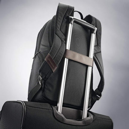 Samsonite Kombi Business Backpack, Black/Brown, 16.25 x 10.5 x 5-Inch, Kombi Business Backpack