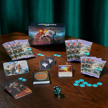 Magic: The Gathering Modern Horizons 3 Bundle - 9 Play Boosters, 30 Land cards + Exclusive Accessories (English Version)