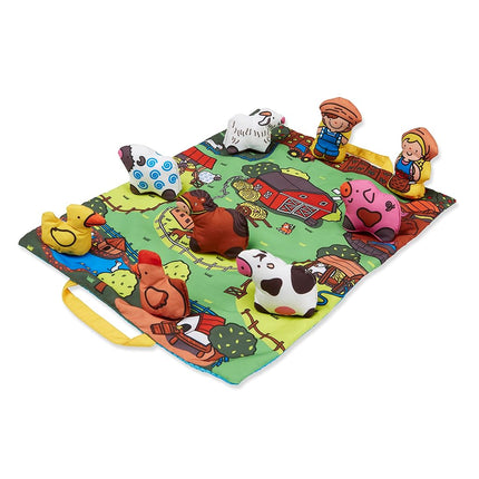 Melissa & Doug Take-Along Farm Play Mat Travel Toy