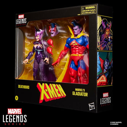 Marvel Legends Series X-Men Deathbird & Marvel’s Gladiator Action Figure Two-Pack, Purple