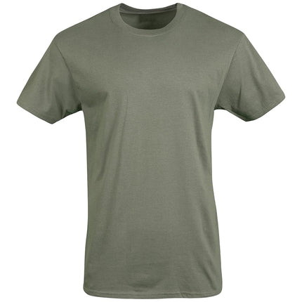 Gildan Men's Crew T-Shirts Underwear, Black/Sport Grey/Military Green (5-Pack), Large (Pack of 5)