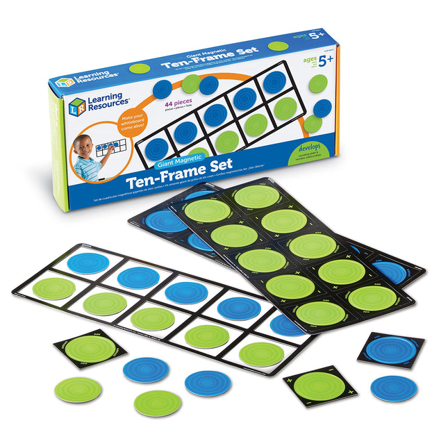 Learning Resources Giant Magnetic Ten Frame Set, S