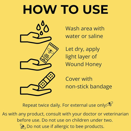Wound Honey, Manuka Honey Wound Cream with Active Manuka Honey