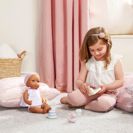 LullaBaby Baby Doll Changing Set, 9-Piece Play and Care Set, Accessory
