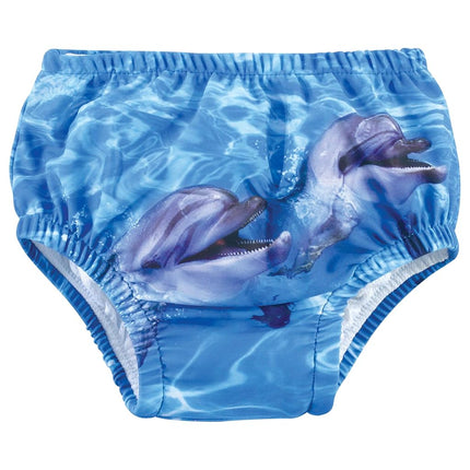 Pañales de natación unisex Hudson Baby, Delfín Arrecife de Coral, 5 T (Talla Niño)