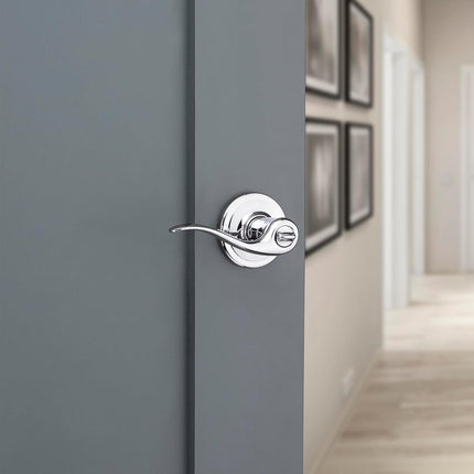 Kwikset 97402-905 Tustin Entry Lever, Polished Chrome