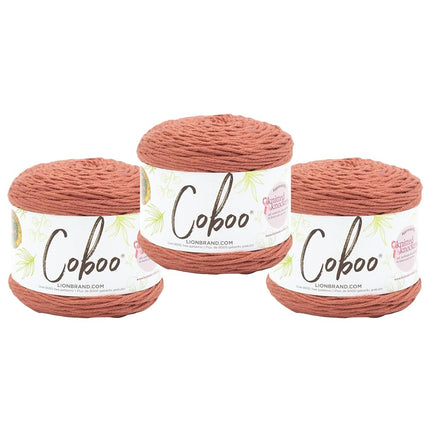 Lion Brand Yarn Coboo, Soft Yarn for Knitting, Cro