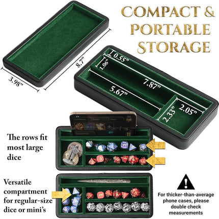 Soar Forge Sanctum Dice Box - Premium Case & Tray for DND