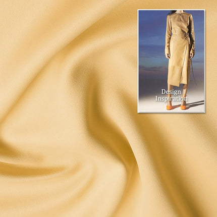 DUALIFE Yellow Curtains 72 Inches Long-Blackout Curtain Panels for Bedroom Room Darkening Solid Window Drapes for Living Room Thermal Insulated Grommet Top 42W x 72L,2 Panels Desert Mist