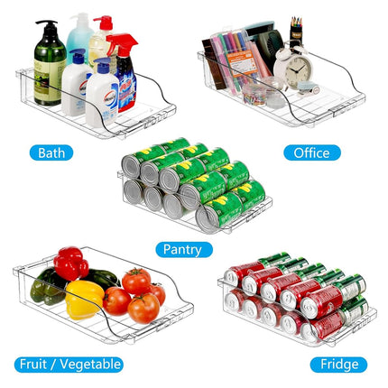 BingoHive Refrigerator Organizer and Storage Width Adjustable Can Organizer