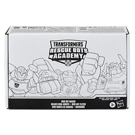 TRANSFORMERS Playskool Heroes Rescue Bots Academy Mini Bot Racers Pack de 5 jouets convertibles de 5 cm, véhicules à collectionner (Exclusivité Amazon)